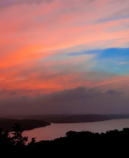 Sunrise over Beaver Lake